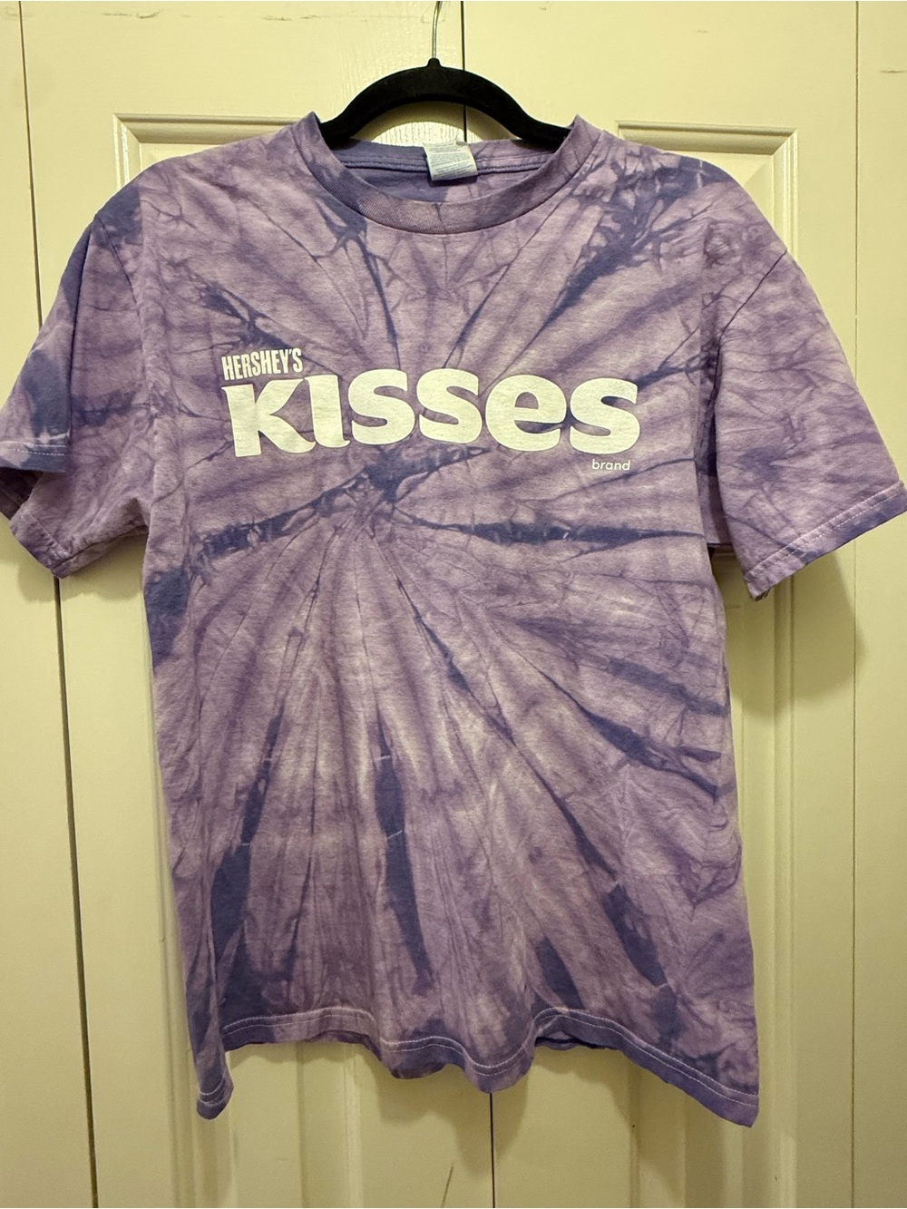 KISSES Adult Purple Tie-Dye Tee